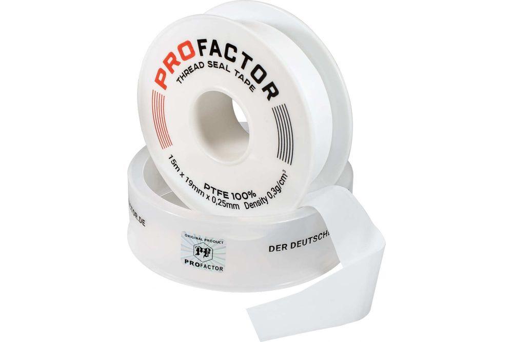 Фум лента ProFactor PROF 15м (19ммх0,25) белая